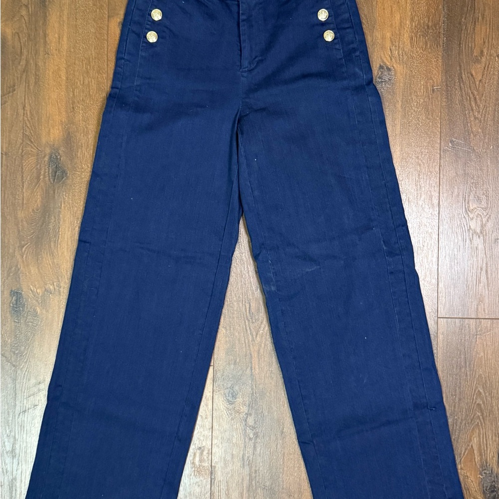 Charter Club Navy "Sailor" Trousers with Gold Accents